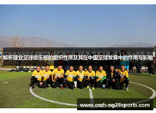 解析建业足球俱乐部的组织性质及其在中国足球发展中的作用与影响